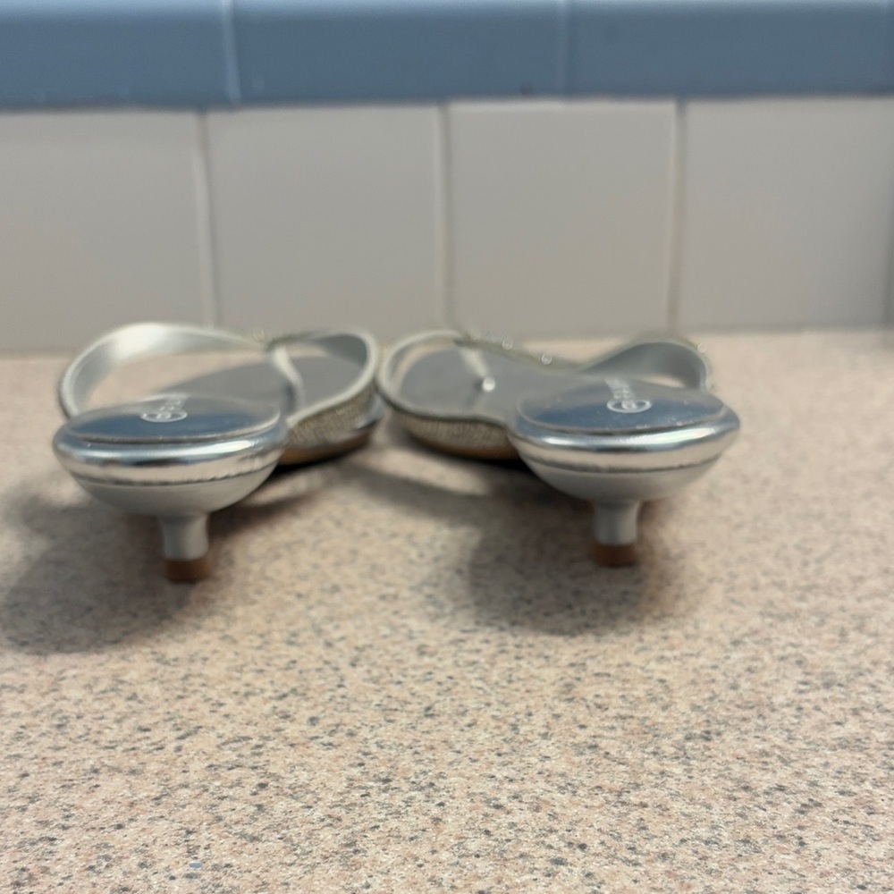Rampage Silver Rhinestone Sandals - Picture 4 of 5